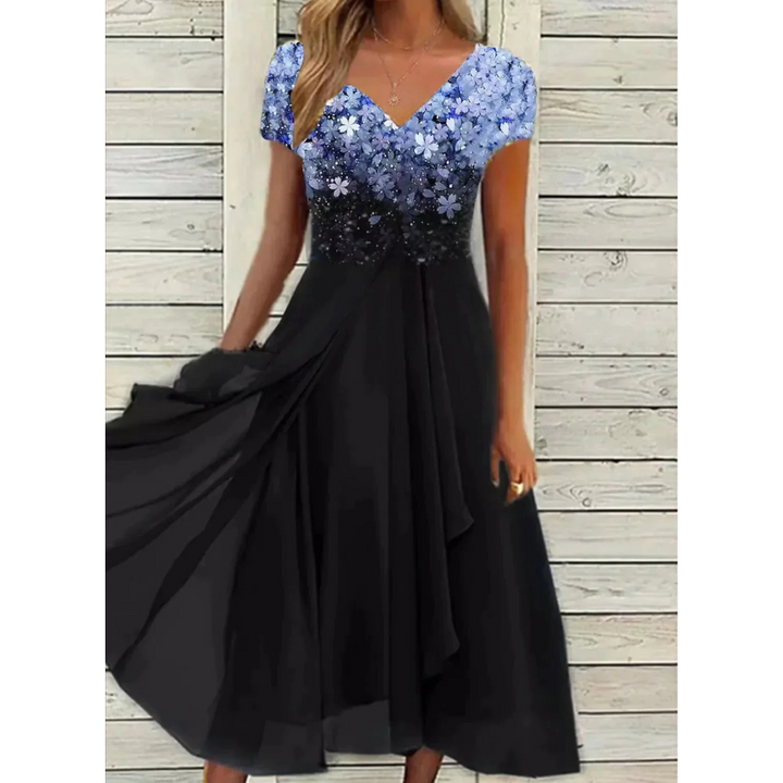 Veerle | Robe d'été à fleurs pour femme | Midi
