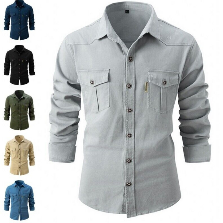 Riccardo | Chemise de printemps pour hommes | Manches longues