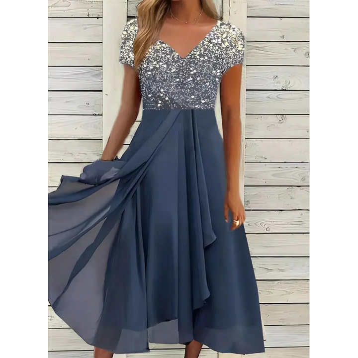Veerle | Robe d'été à fleurs pour femme | Midi