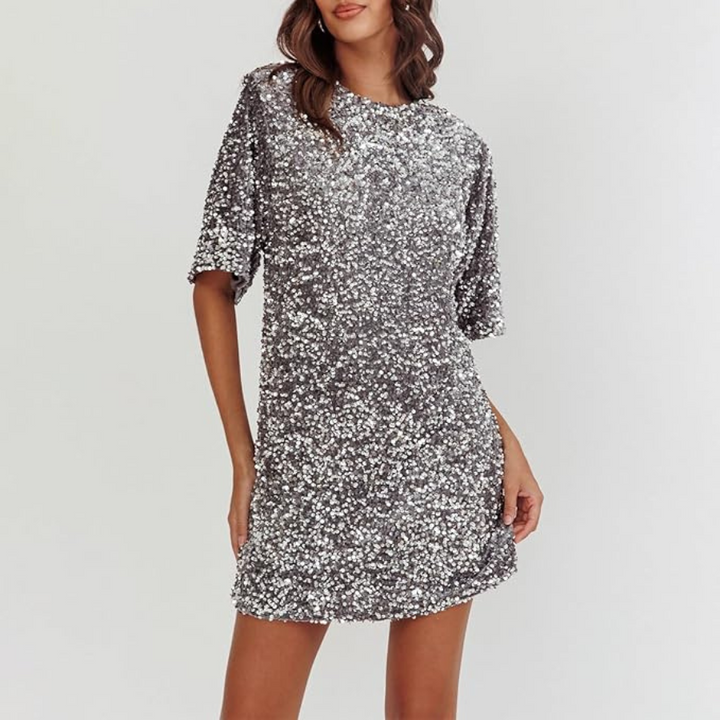 Annunziata | Robe pailletés pour femme | Manches Cloche