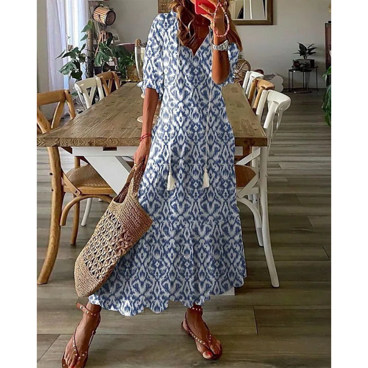 Bo | Robe de cocktail d'été pour femme | Maxi