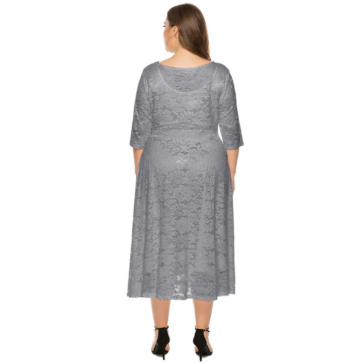 Karoline | Robe d'invitée de mariage grande taille pour femme | Midi