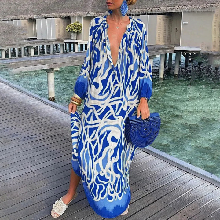 Zora | Robe de plage bohème longue pour femme | Maxi