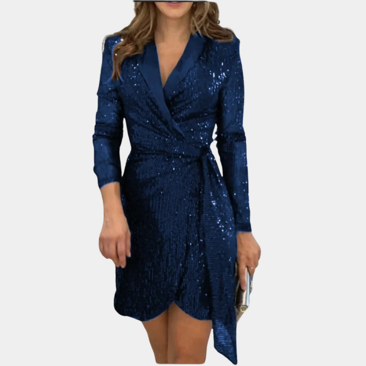 Romane | Robe de soirée à paillettes chic pour femme | Mini