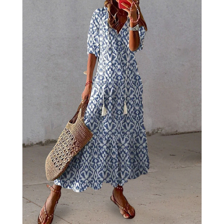 Bo | Robe de cocktail d'été pour femme | Maxi