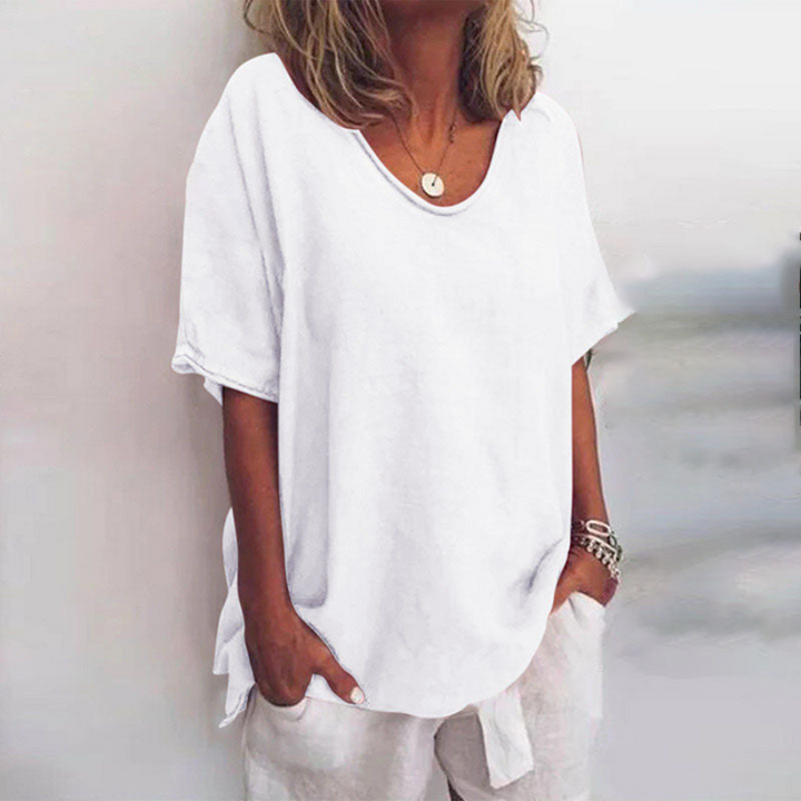Bettina | T-shirt casual décontracté surdimensionné pour femme | Manches courtes