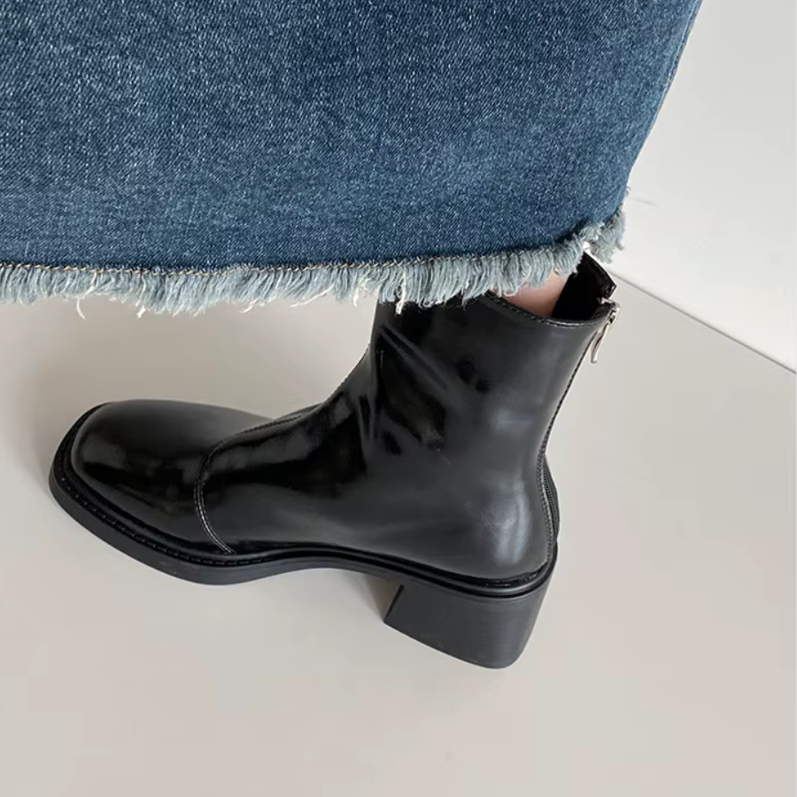 Céleste | Bottines talon bloc pour femme | Élégance