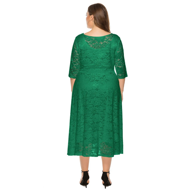 Karoline | Robe d'invitée de mariage grande taille pour femme | Midi