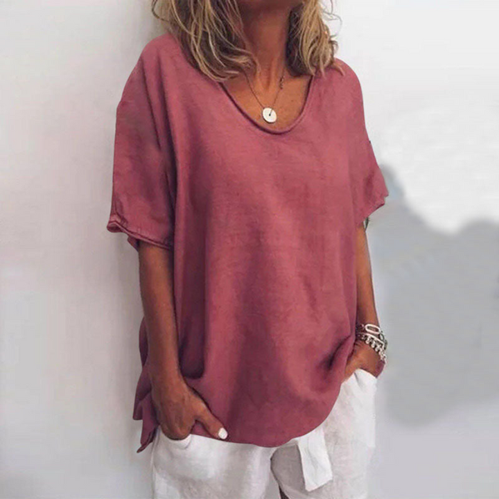 Bettina | T-shirt casual décontracté surdimensionné pour femme | Manches courtes