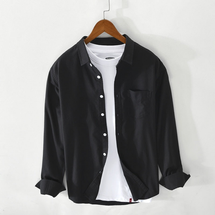 Mauro | Chemise Oxford respirant pour hommes | Manche longue