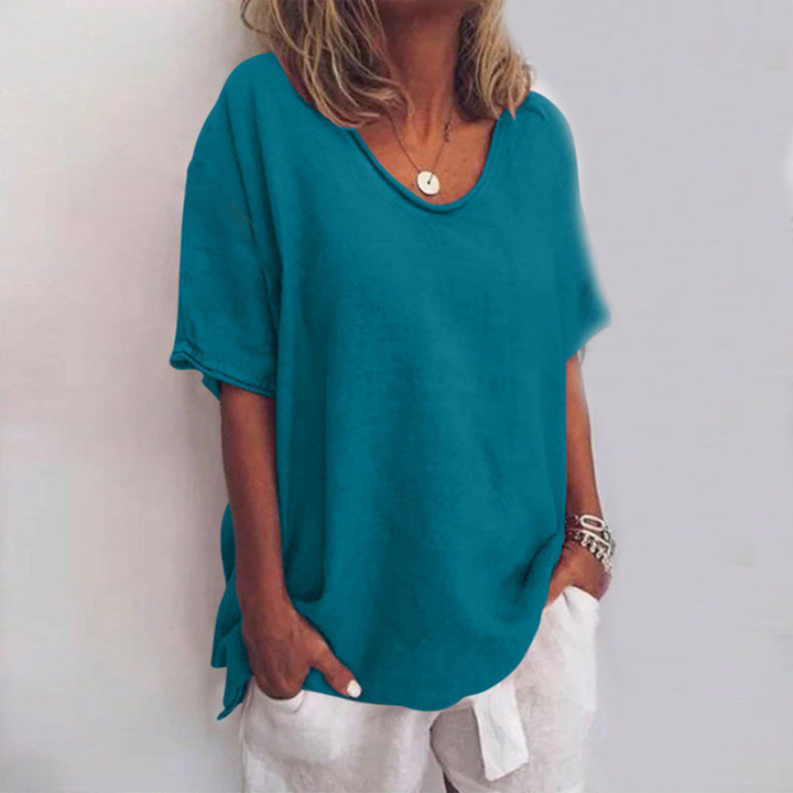 Bettina | T-shirt casual décontracté surdimensionné pour femme | Manches courtes