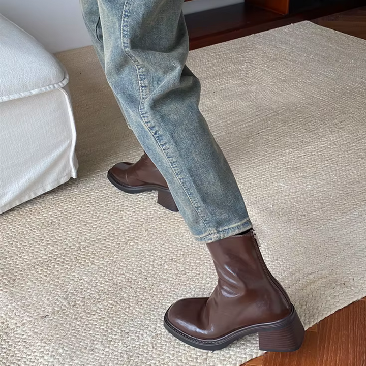 Céleste | Bottines talon bloc pour femme | Élégance