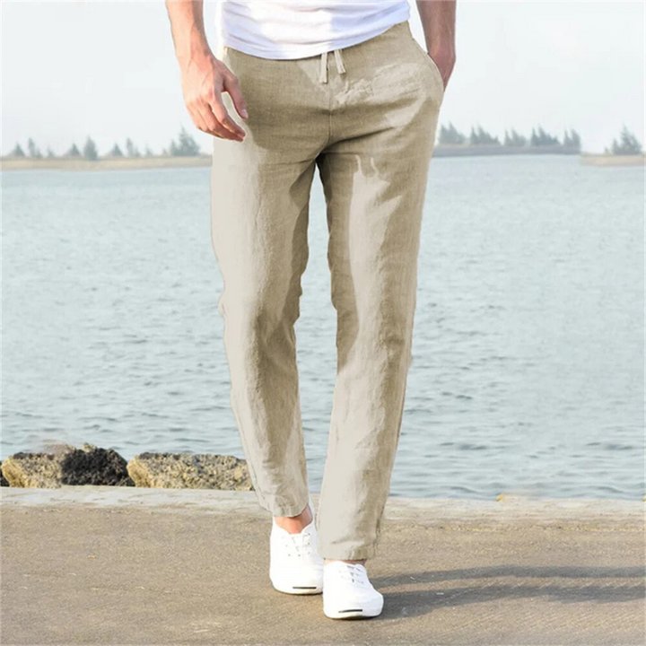 Frank | Pantalon en lin léger pour hommes | Confortable