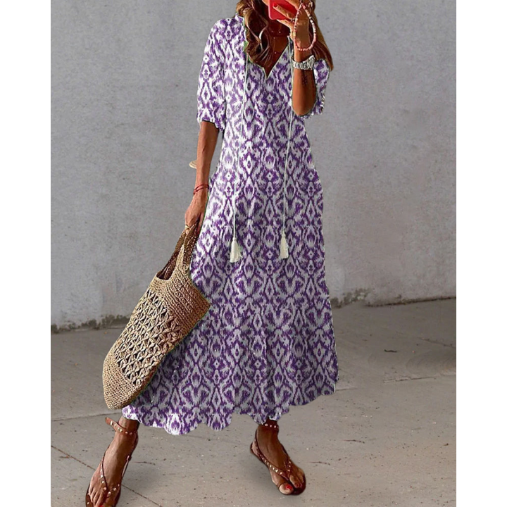 Bo | Robe de cocktail d'été pour femme | Maxi
