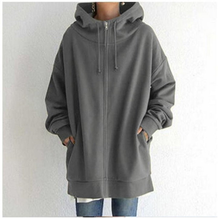 Sybille | Sweat à Capuche Zippé pour Femme | Confortable