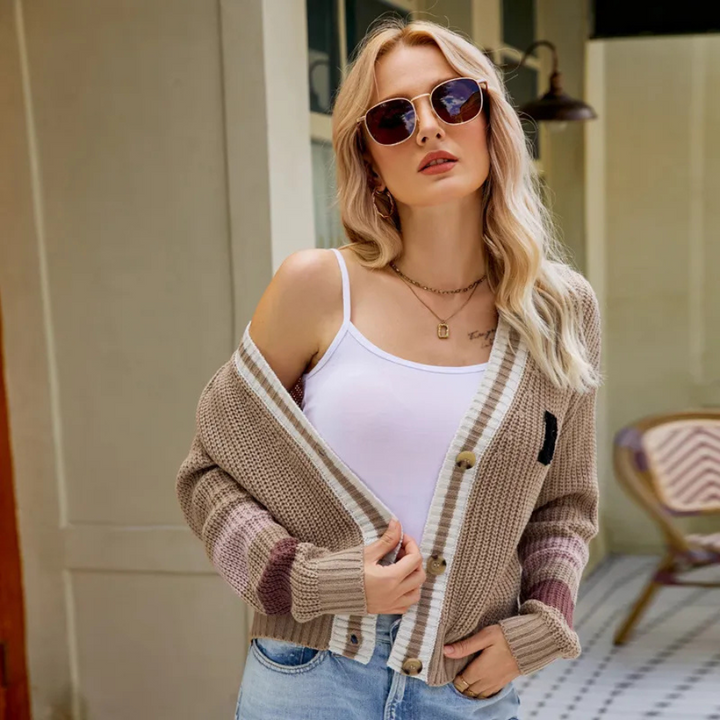 Mirella | Cardigan boutonné pour Femme | Confortable