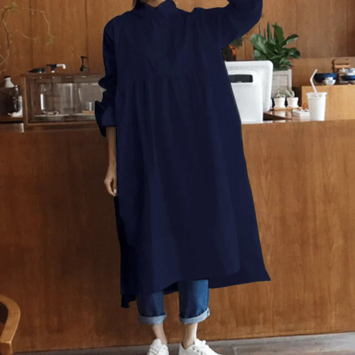 Adrienne | Robe Chemise Oversize Pour Femme | Maxi