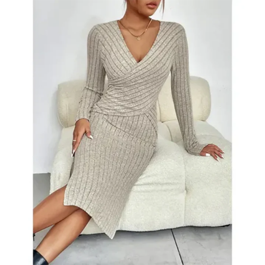 Fany | Robe manches longues pour Femme | Midi