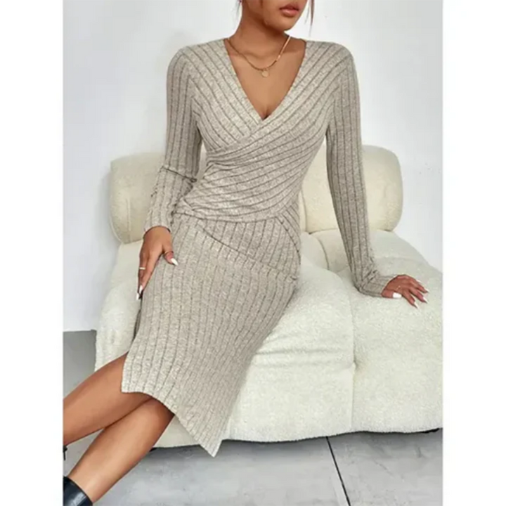 Fany | Robe manches longues pour Femme | Midi