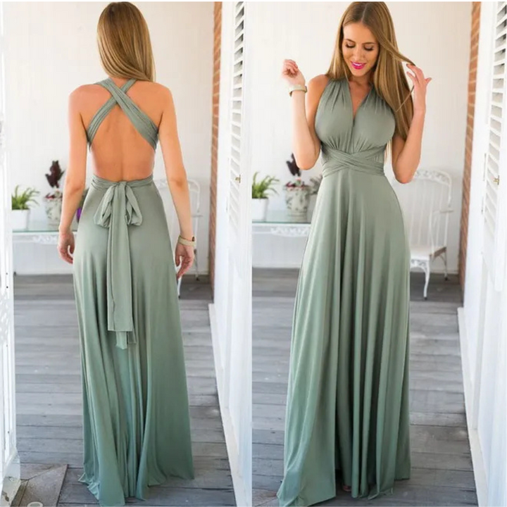 Flavie | Robe d'invité de mariage pour Femme | Maxi