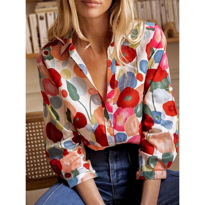 Axelle | Chemise Fleurie pour Femme | Colorée