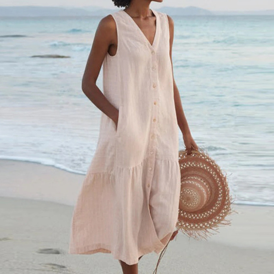Robe d'été légère pour femme | Respirante et fluide