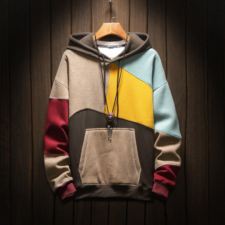 Denis | Veste Homme à Capuche Bicolore Tendance