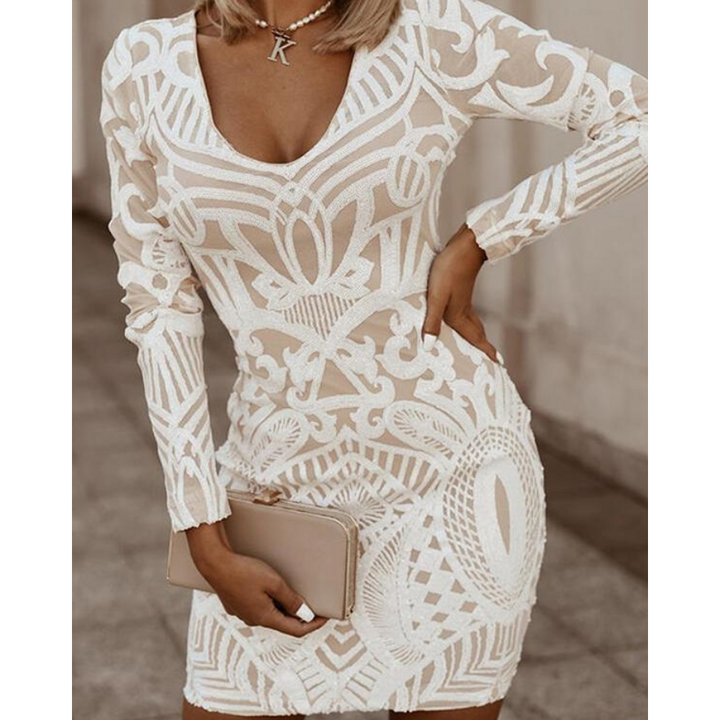 Mathilde | Robe de soirée à décolleté en V pour femme | Mini