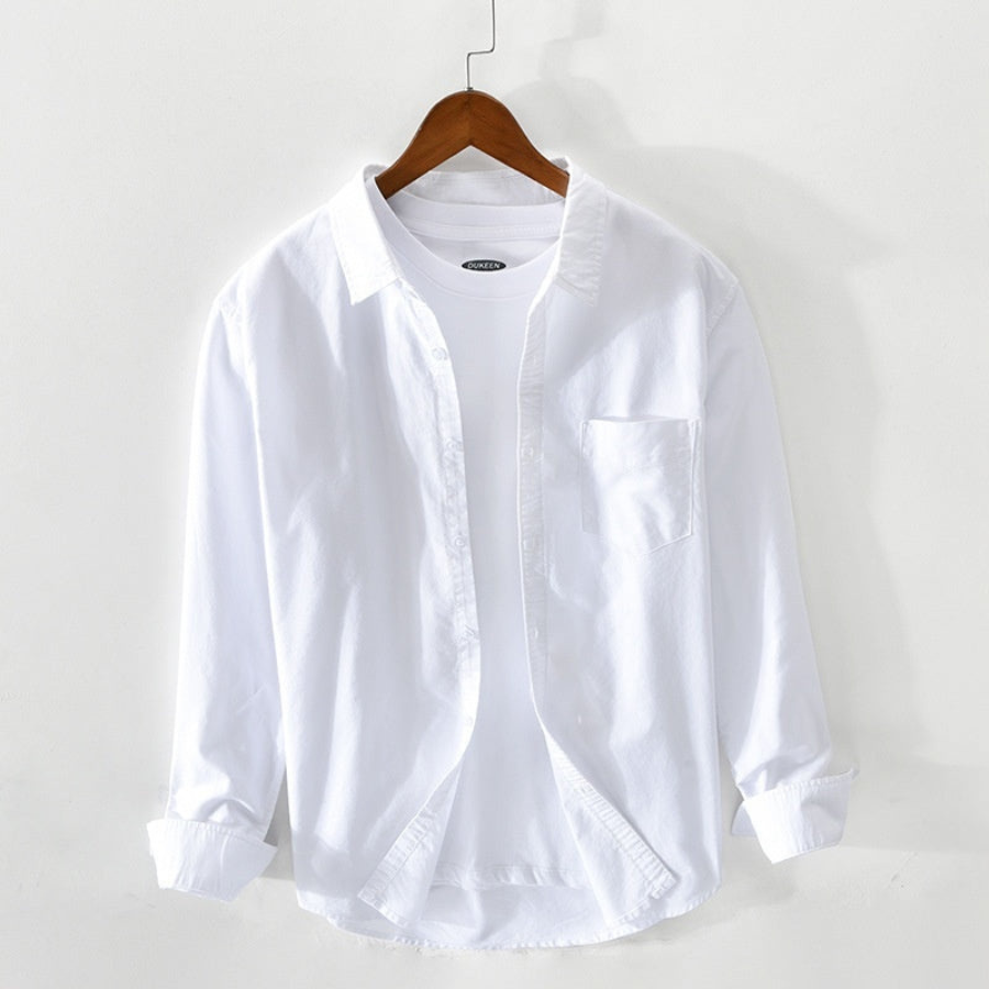 Mauro | Chemise Oxford respirant pour hommes | Manche longue
