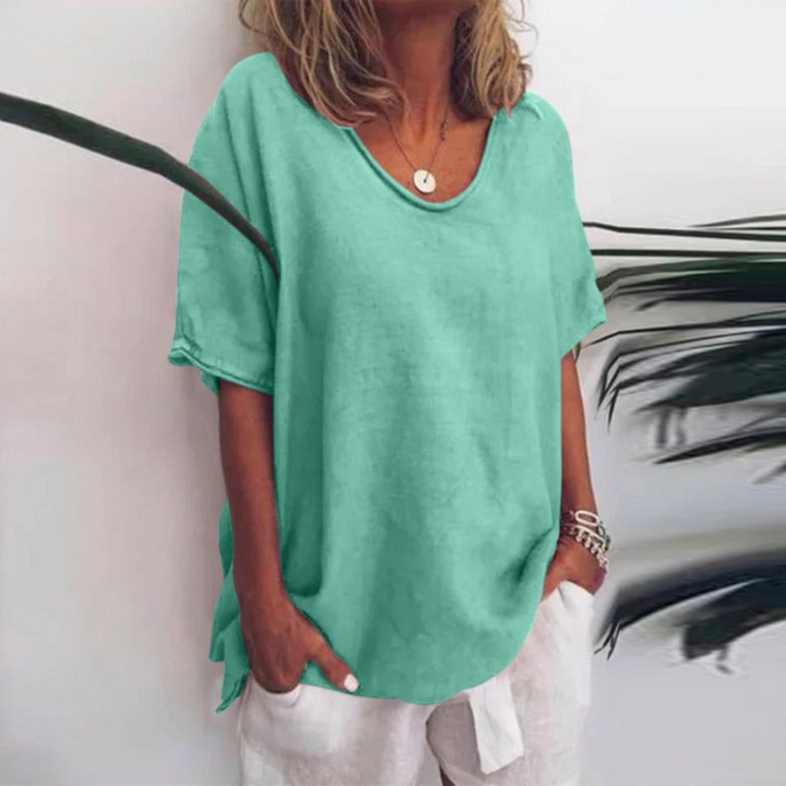 Bettina | T-shirt casual décontracté surdimensionné pour femme | Manches courtes