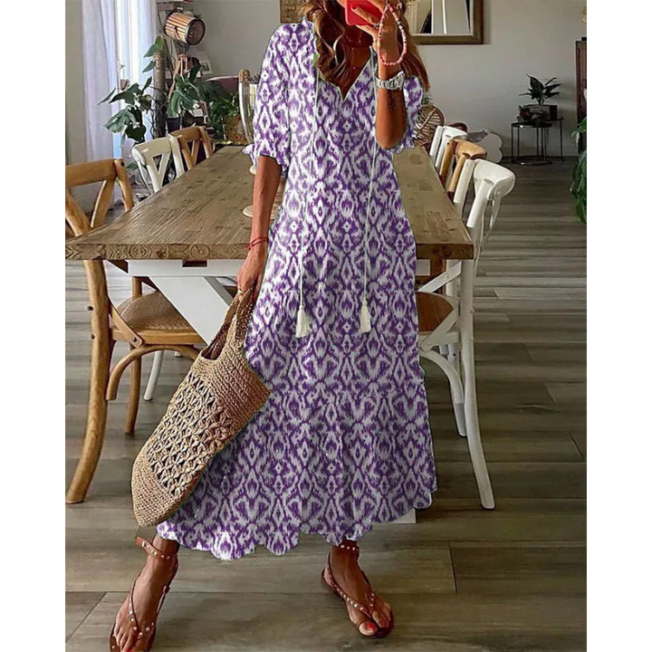 Bo | Robe de cocktail d'été pour femme | Maxi