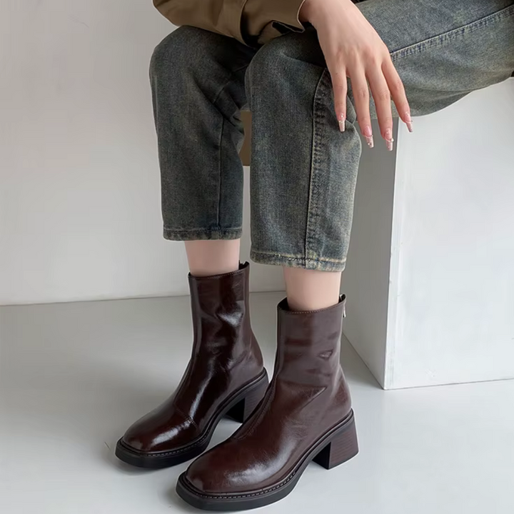 Céleste | Bottines talon bloc pour femme | Élégance