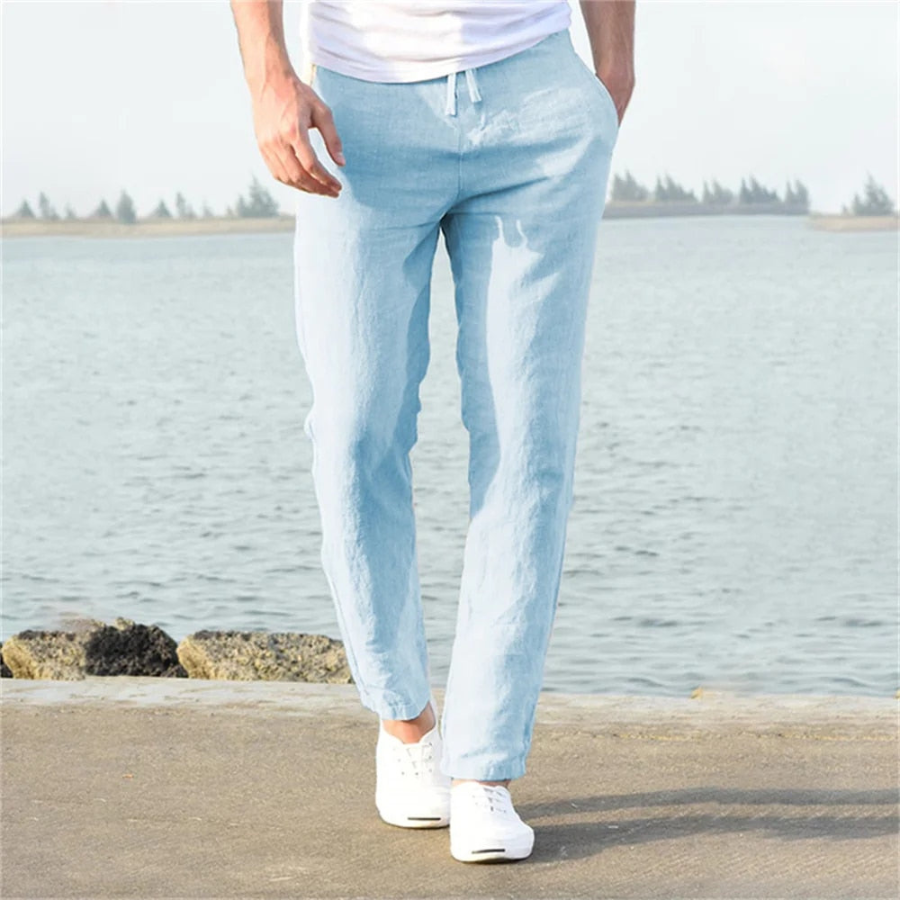 Frank | Pantalon en lin léger pour hommes | Confortable
