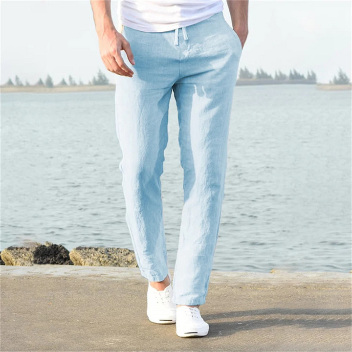 Frank | Pantalon en lin léger pour hommes | Confortable