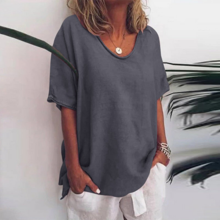 Bettina | T-shirt casual décontracté surdimensionné pour femme | Manches courtes
