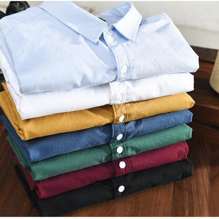 Mauro | Chemise Oxford respirant pour hommes | Manche longue