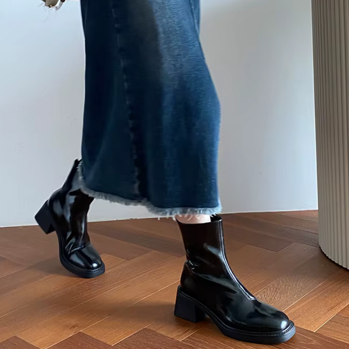 Céleste | Bottines talon bloc pour femme | Élégance