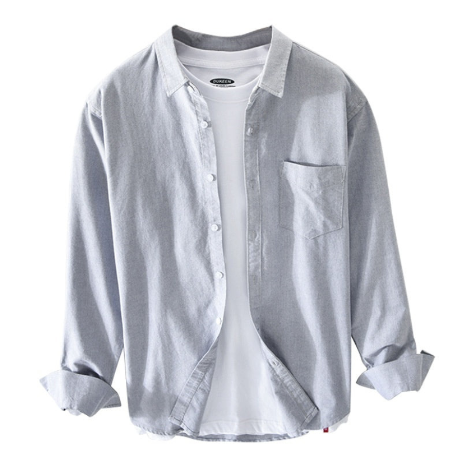 Mauro | Chemise Oxford respirant pour hommes | Manche longue