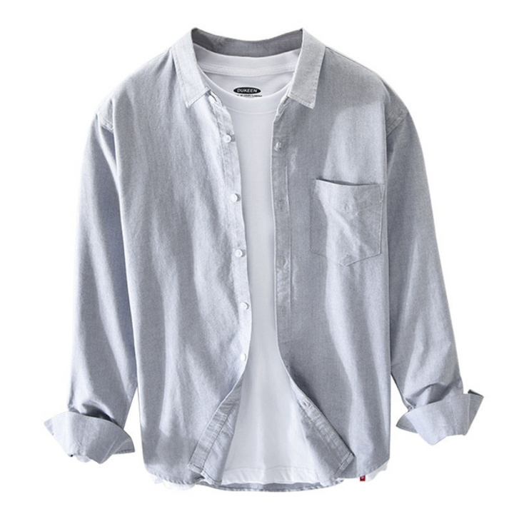 Mauro | Chemise Oxford respirant pour hommes | Manche longue