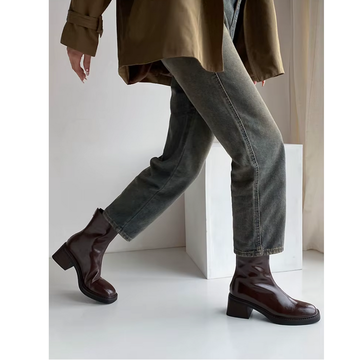 Céleste | Bottines talon bloc pour femme | Élégance