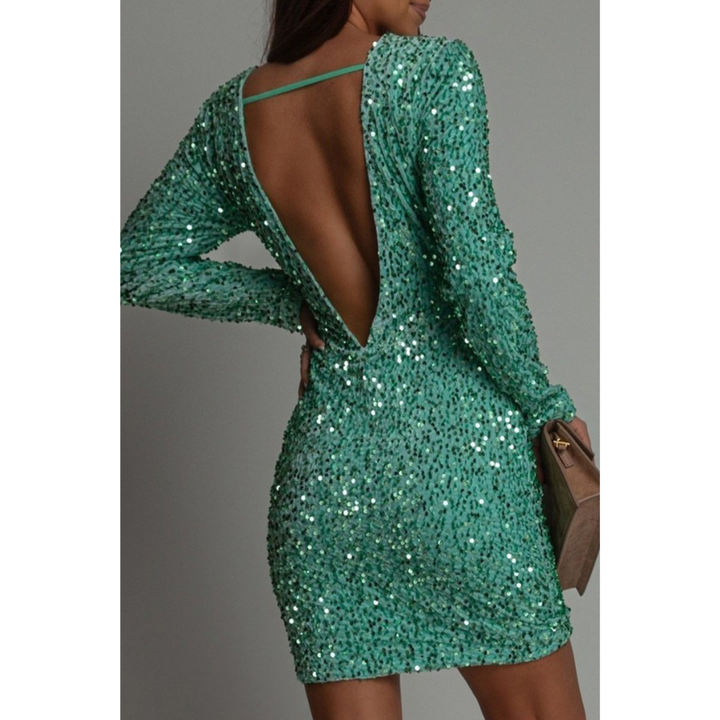 Giulia | Robe de soirée à paillettes pour femme | Mini