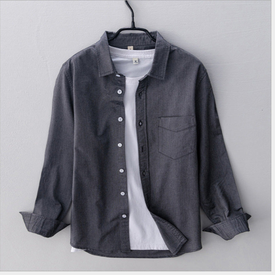Mauro | Chemise Oxford respirant pour hommes | Manche longue