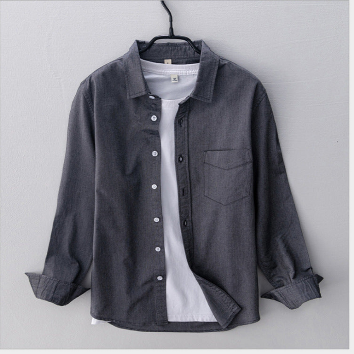 Mauro | Chemise Oxford respirant pour hommes | Manche longue