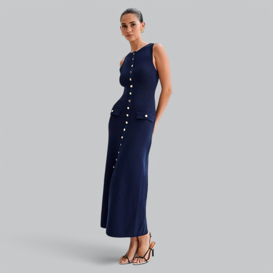 Jasmine | Robe de soirée sans manches pour femme | Maxi