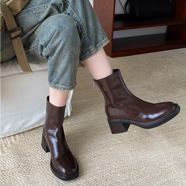 Céleste | Bottines talon bloc pour femme | Élégance