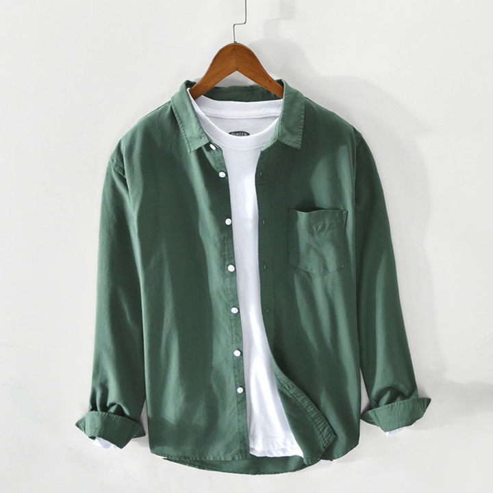 Mauro | Chemise Oxford respirant pour hommes | Manche longue