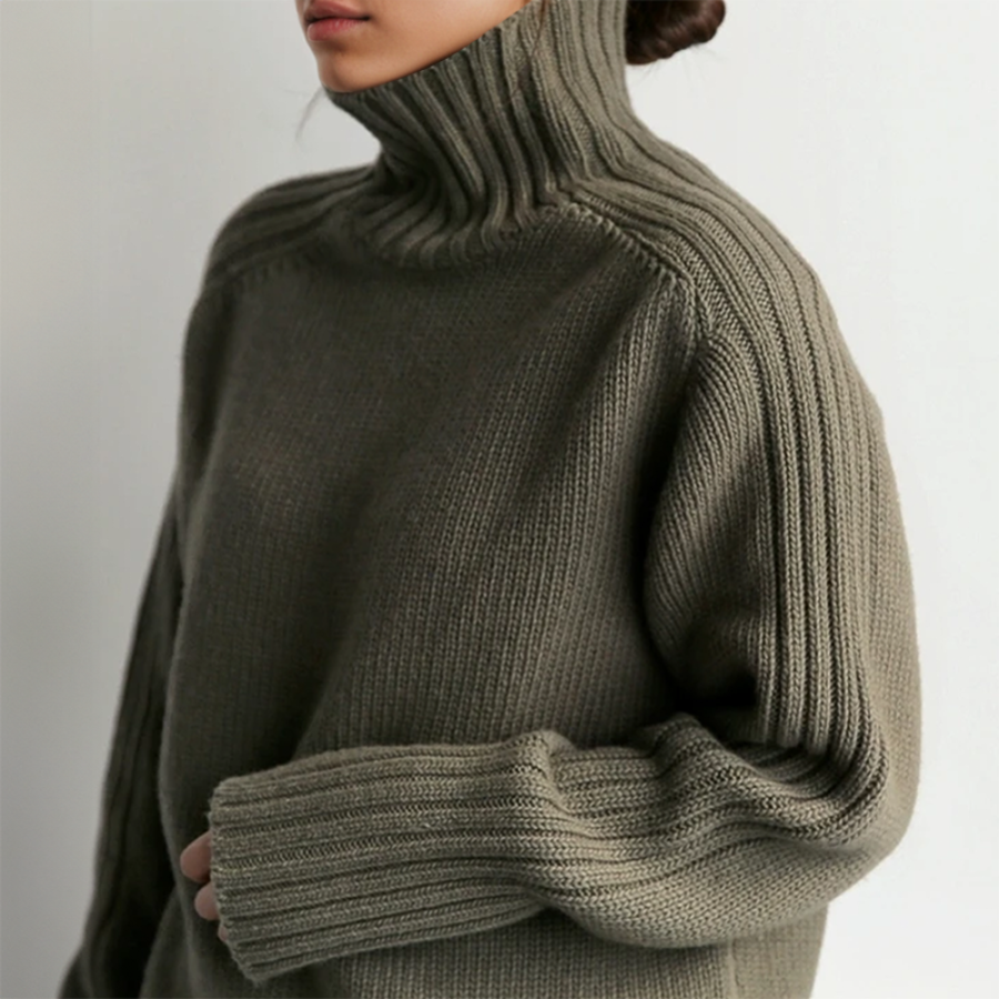 Soraya | Pull Femme à Col Roulé | Chaud