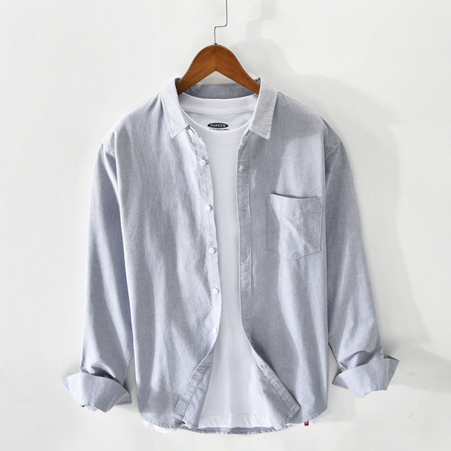 Mauro | Chemise Oxford respirant pour hommes | Manche longue