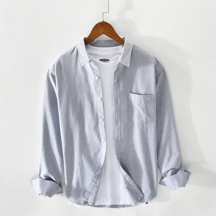 Mauro | Chemise Oxford respirant pour hommes | Manche longue