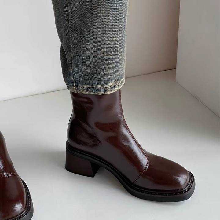 Céleste | Bottines talon bloc pour femme | Élégance